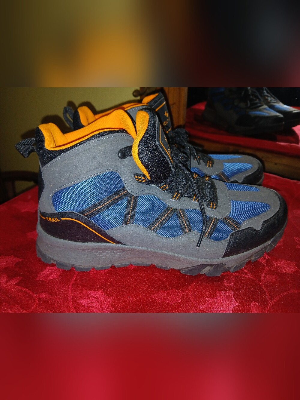 Southpole Men’s Hiking/Work Boots - Blue & Gray - Size 10.5